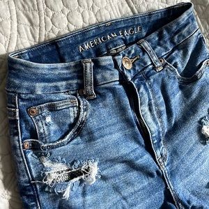 American Eagle high waisted jean shorts
